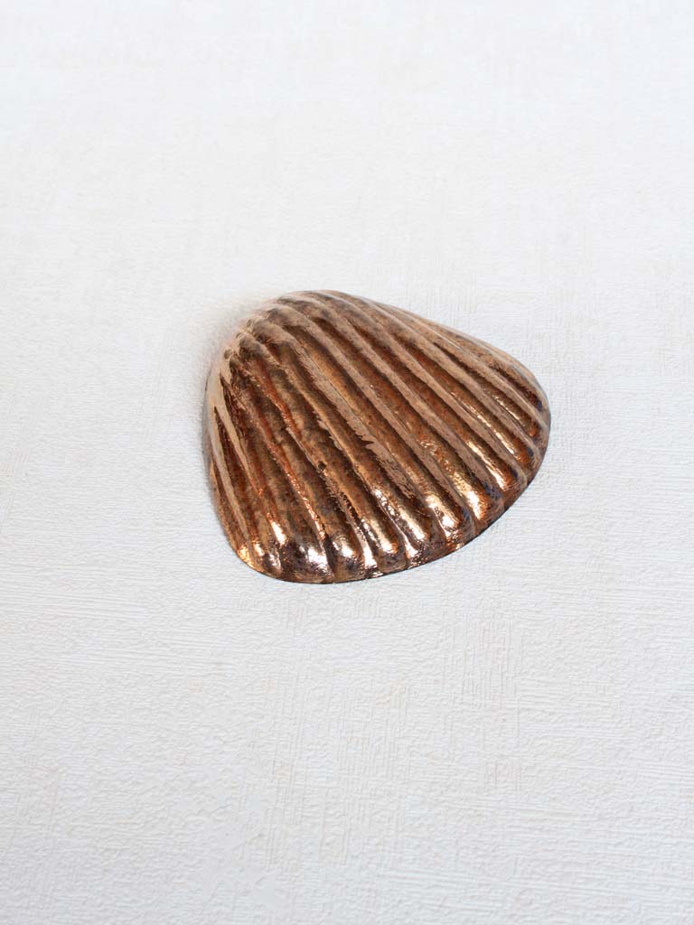 Small copper glass shell. - 3