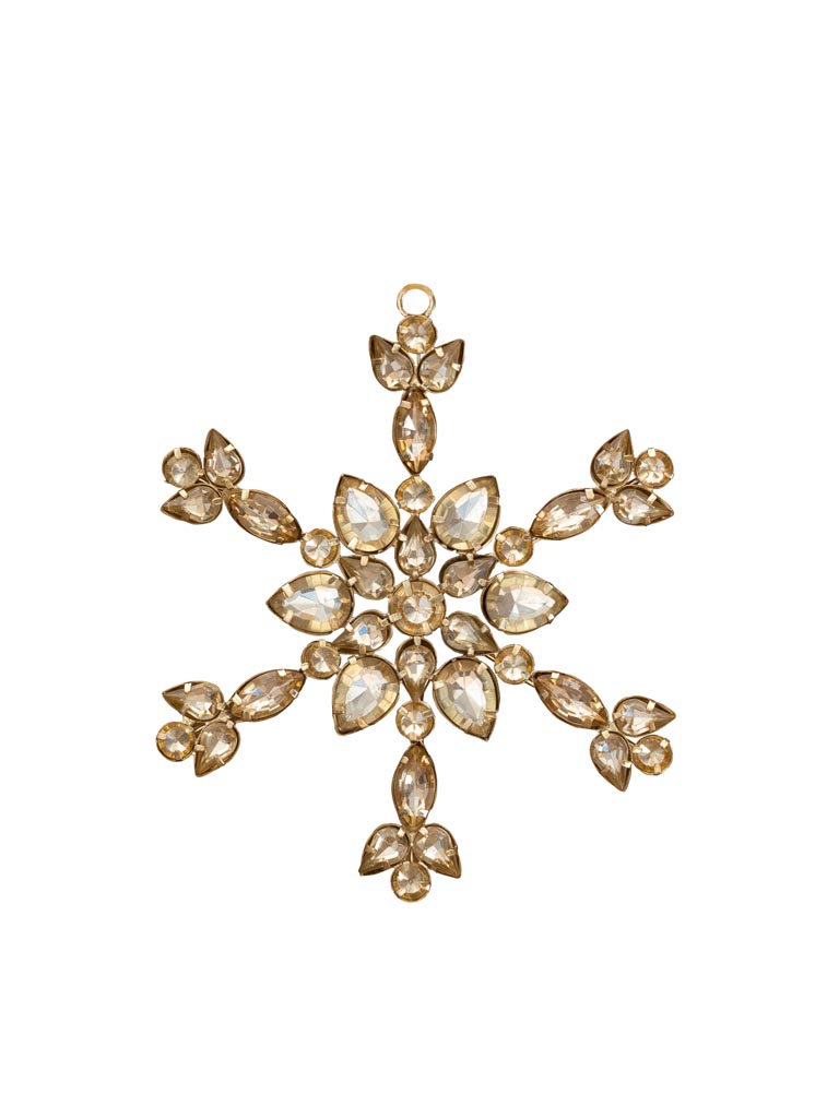 Champagne jewelled flower - 2