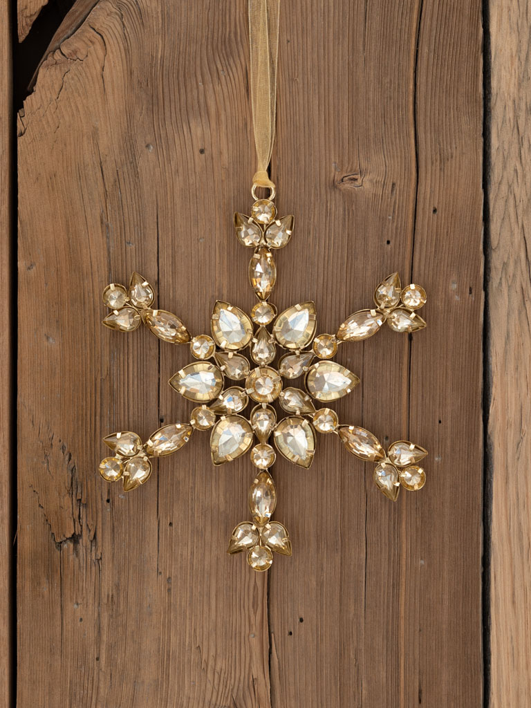 Champagne jewelled flower - 1