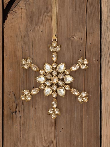 Champagne jewelled flower
