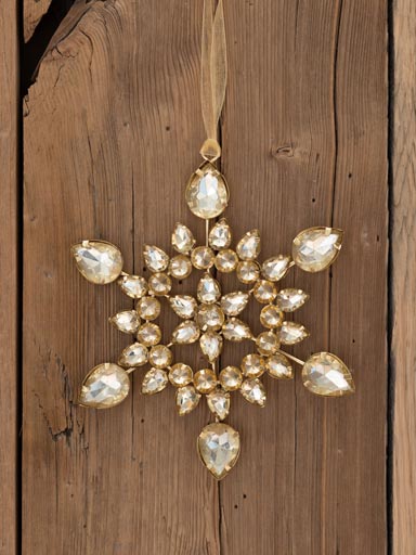 Champagne jewelled snowflake