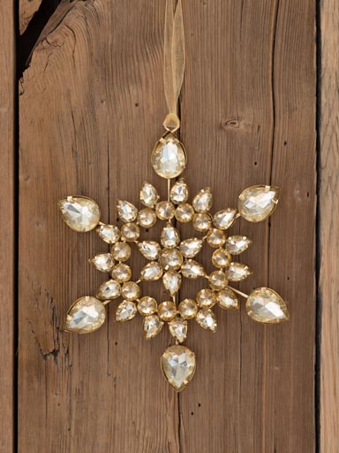 Champagne jewelled snowflake