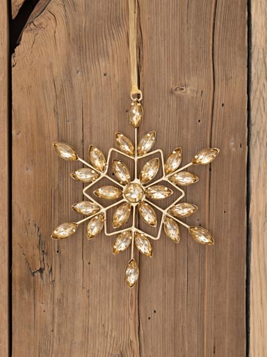 Champagne jewelled snowflake