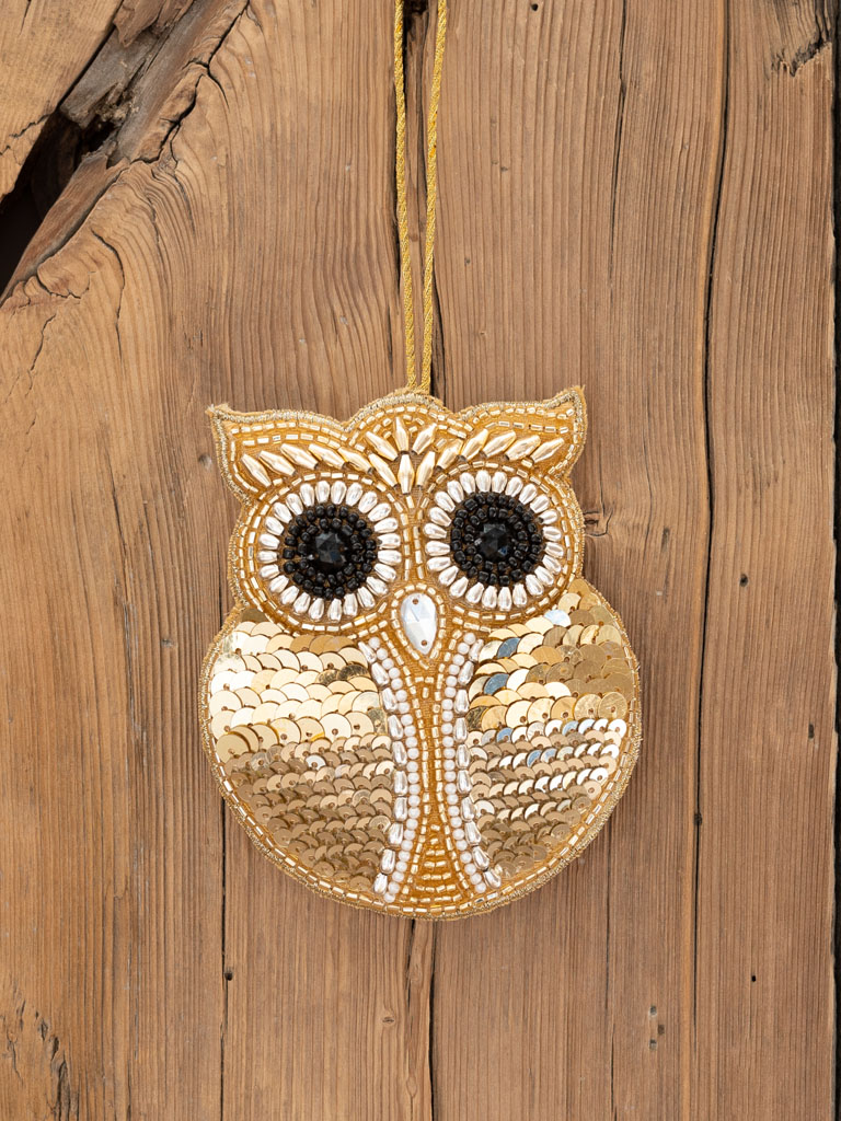 Owl in sequins - 1