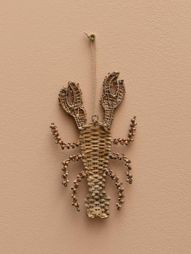 Small wooden beads lobster - 3