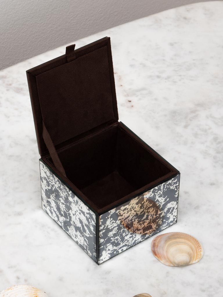 Small antique mirror box - 3