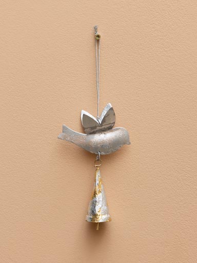 Hanging bell with bird
