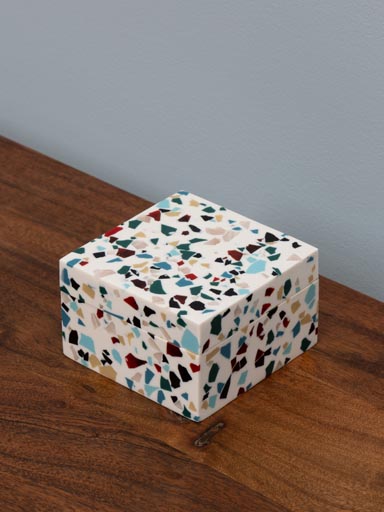 Petite boîte style terrazzo