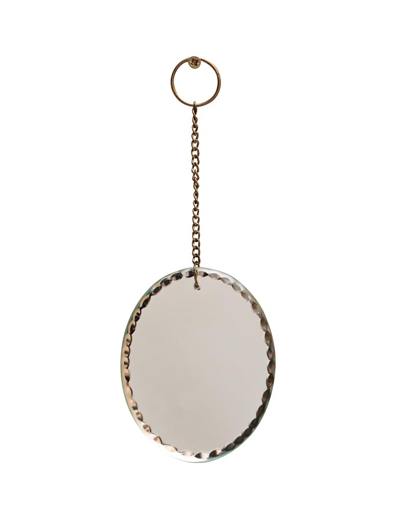 Small hanging oval mirror - 2