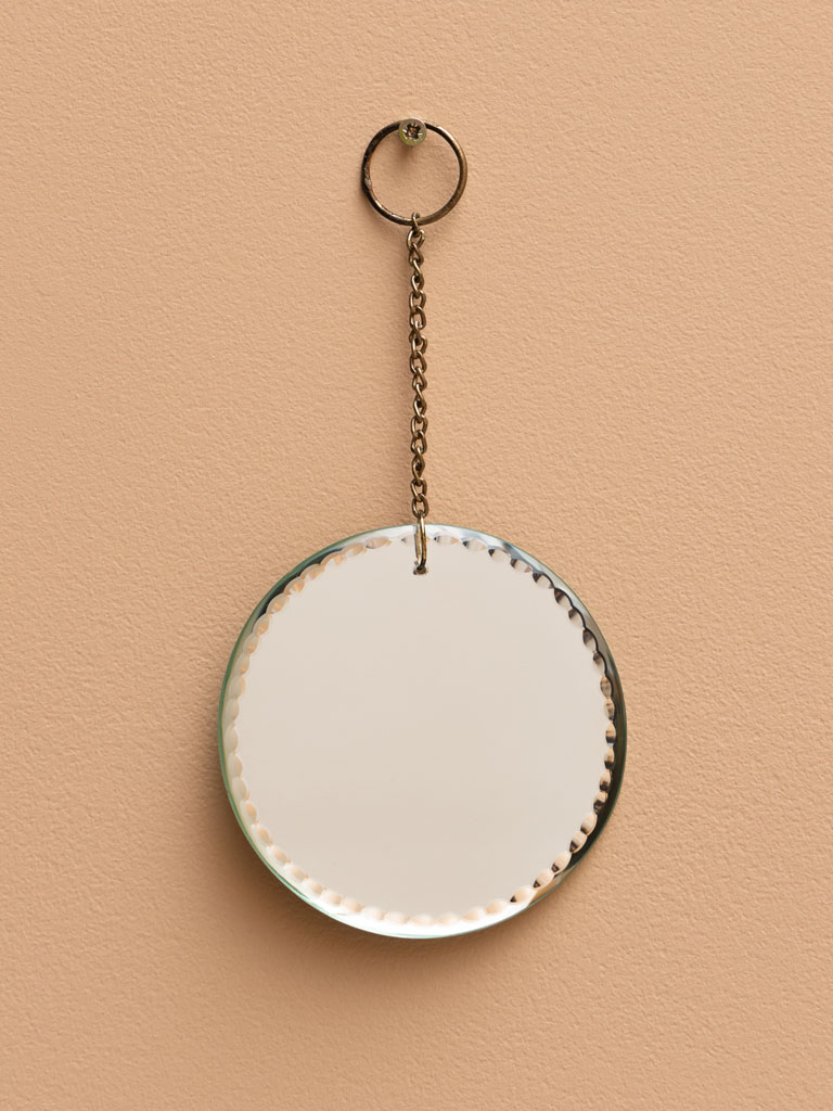 Small hanging round mirror - 1