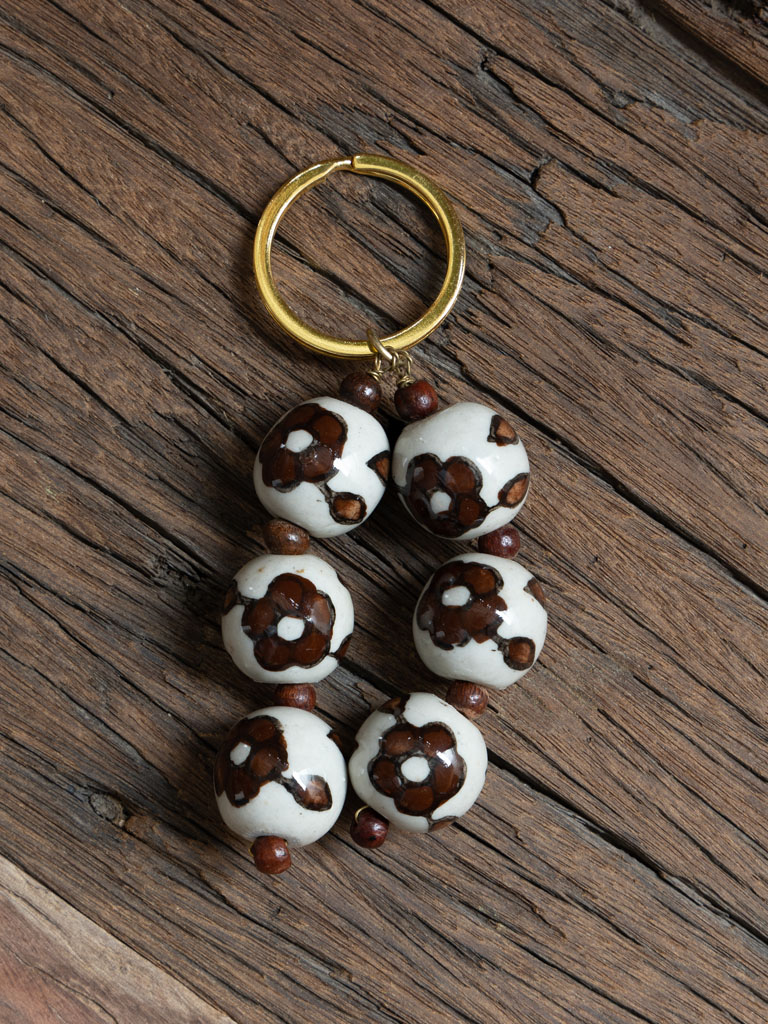 Key ring with ceramic beads Brira - 1