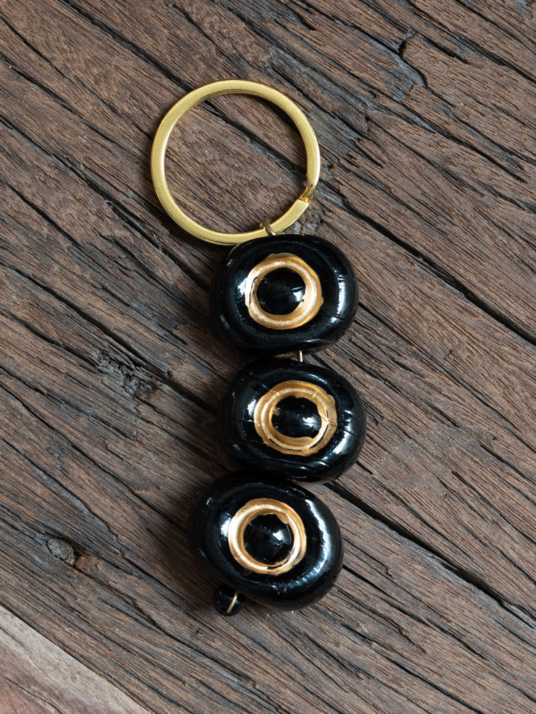 Key ring with ceramic beads Helva - 1
