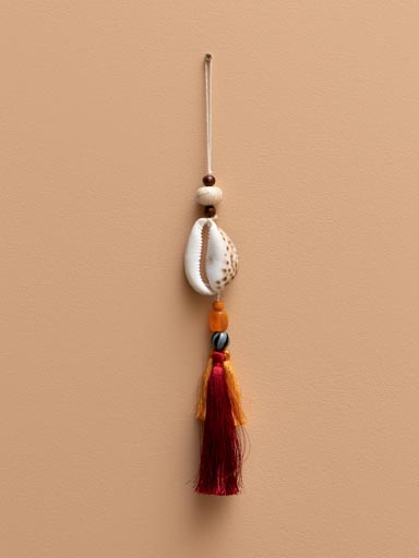 Shell ornament with tassels Vermeil
