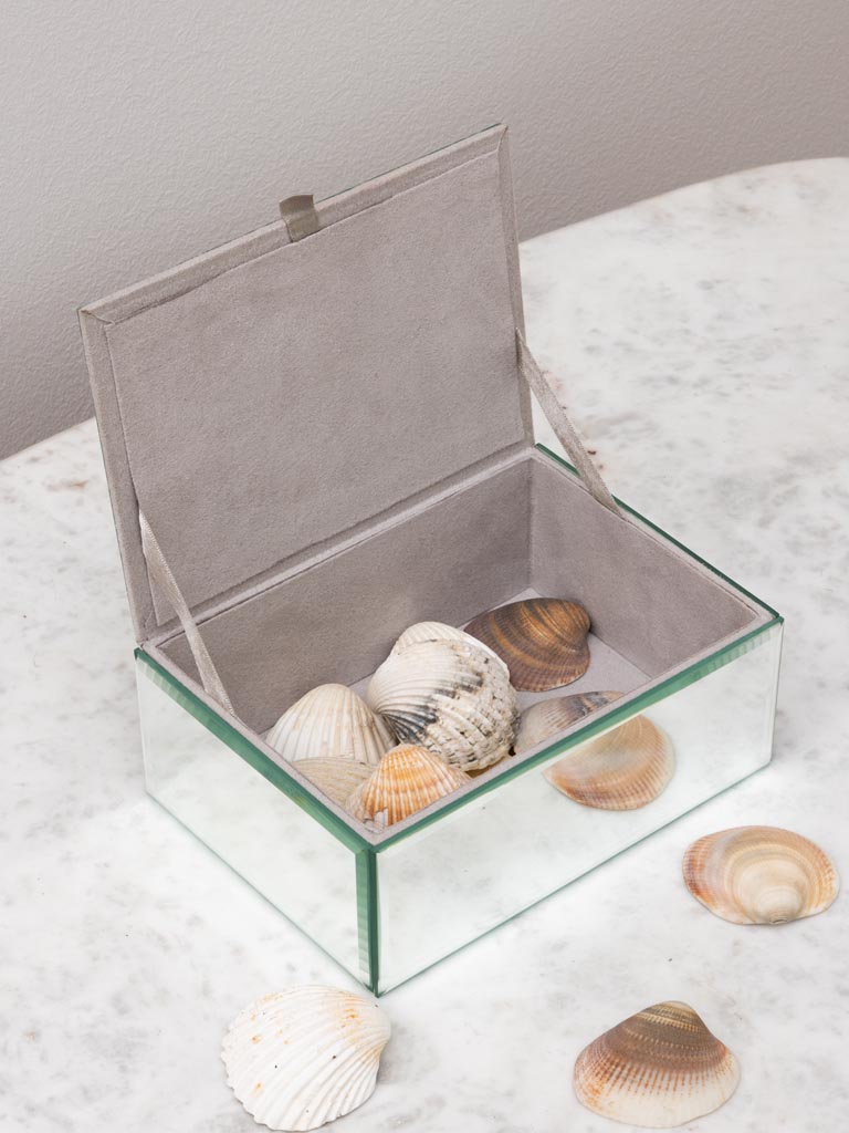 Diamond cut lid mirror box - 4