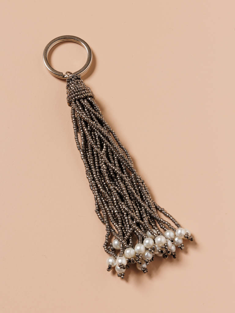 Key ring beaded tassel - 1