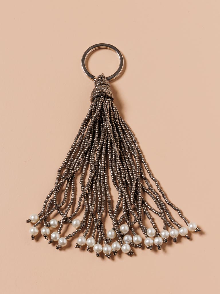 Key ring beaded tassel - 4