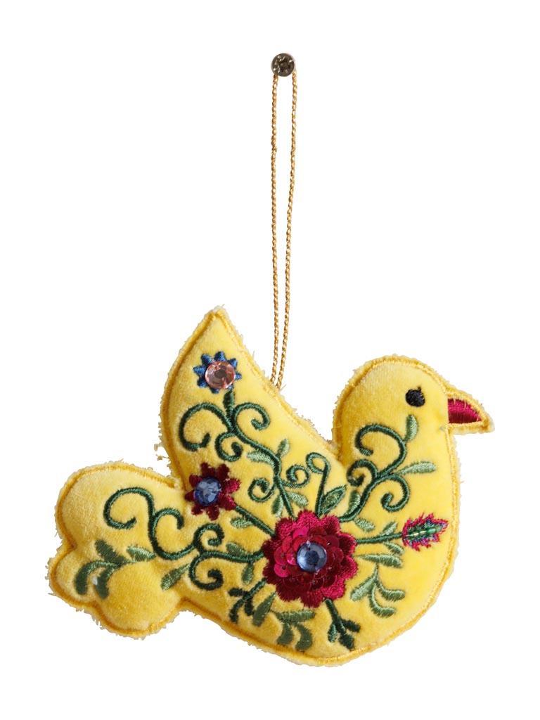 Hangind yellow bohemian bird - 2