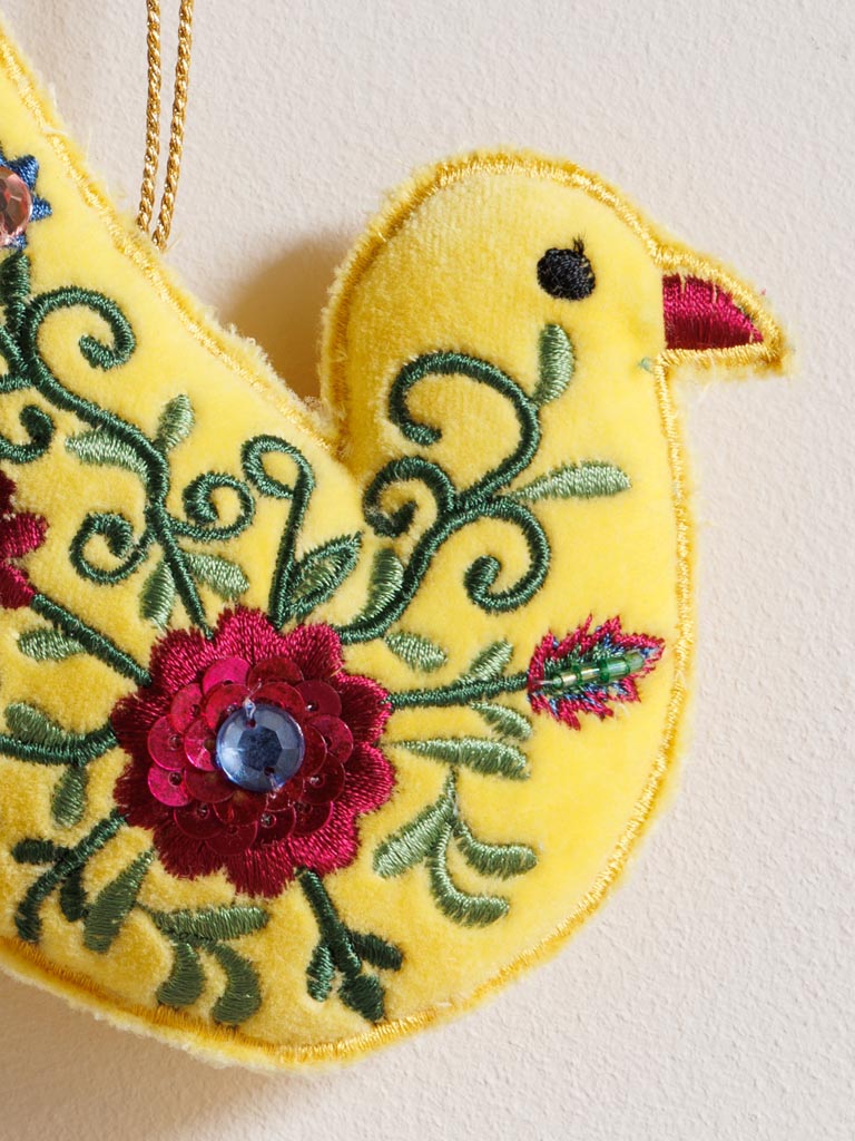 Hangind yellow bohemian bird - 3