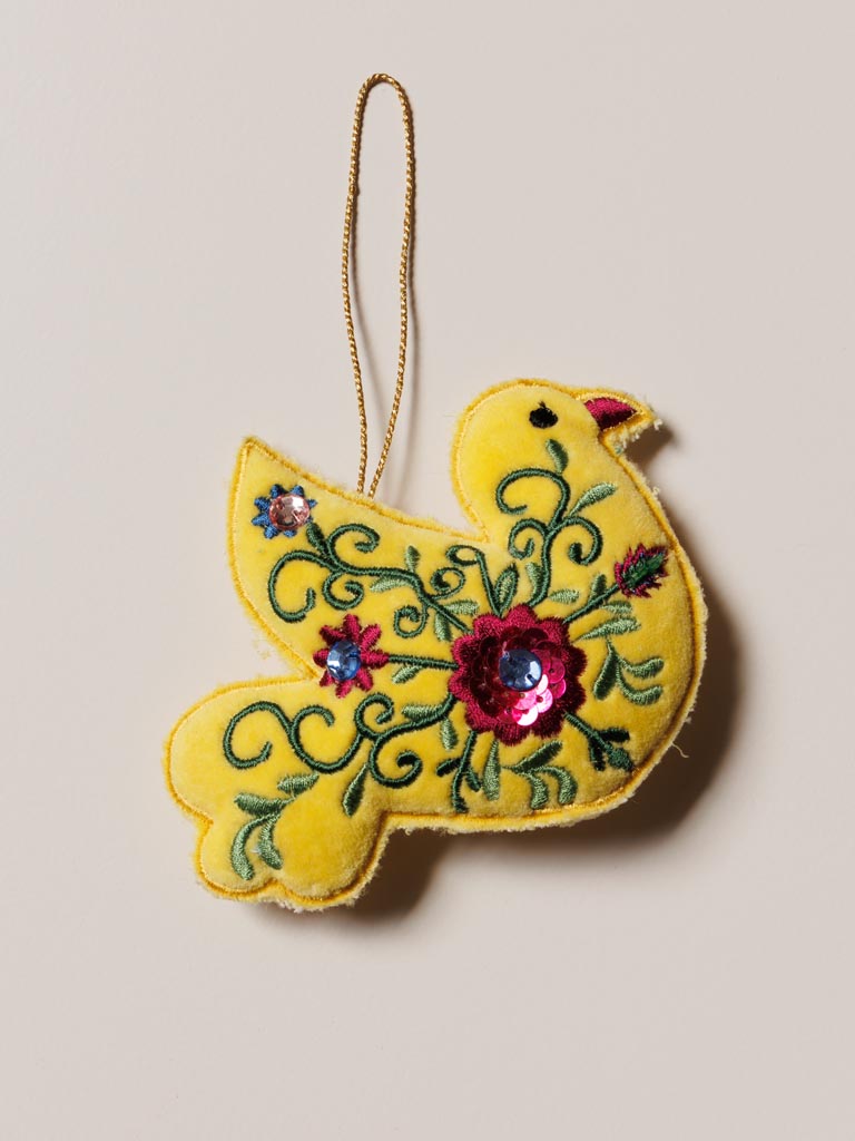 Hangind yellow bohemian bird - 4