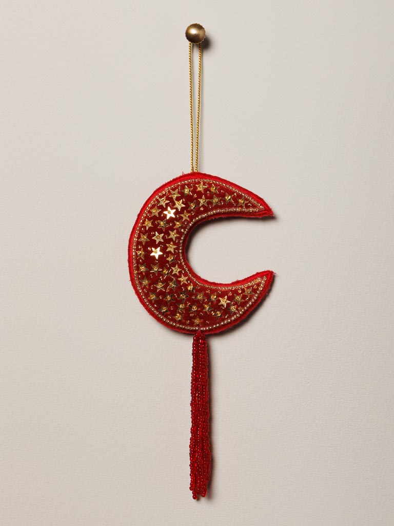 Hanging hand embroidered Red Crescent - 1