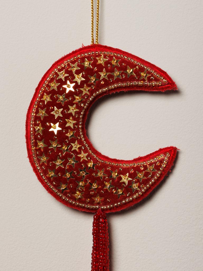 Hanging hand embroidered Red Crescent - 3