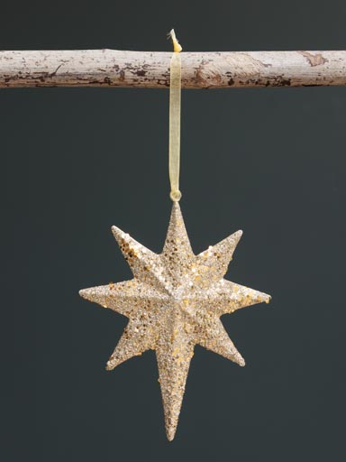 Large hanging lacquered Star