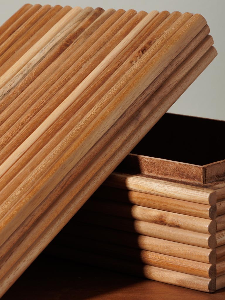 Wooden sticks box Sage - 4