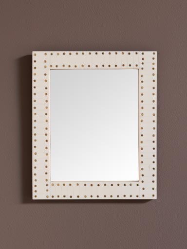 Small wall mirror with studs Memphis