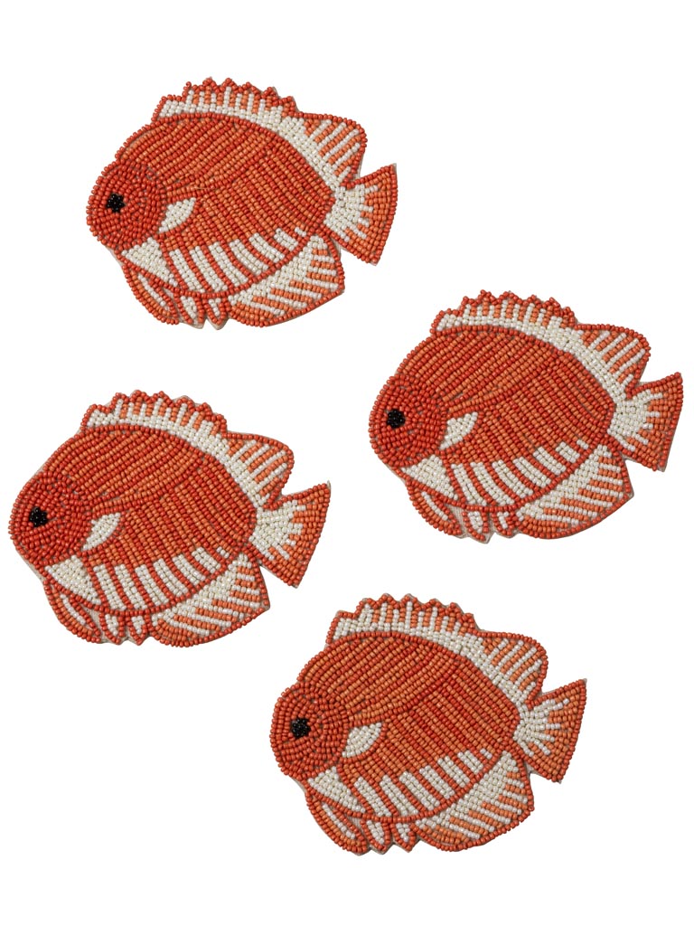 S/4 sous-verres poissons rouges - 2