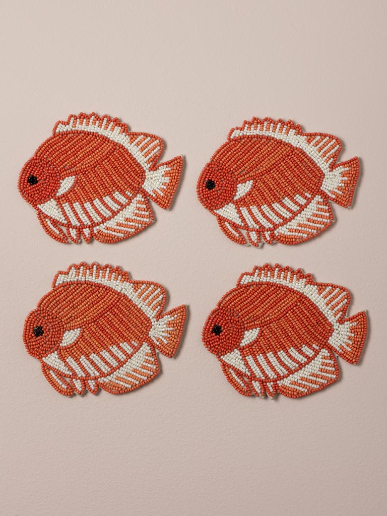 S/4 sous-verres poissons rouges - 3