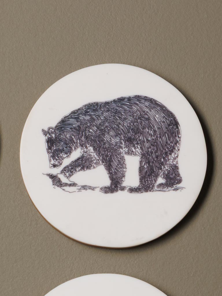 S/4 coasters with bear - 4