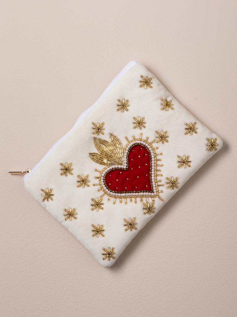 S/2 embroidered Ex-voto pouches - 4