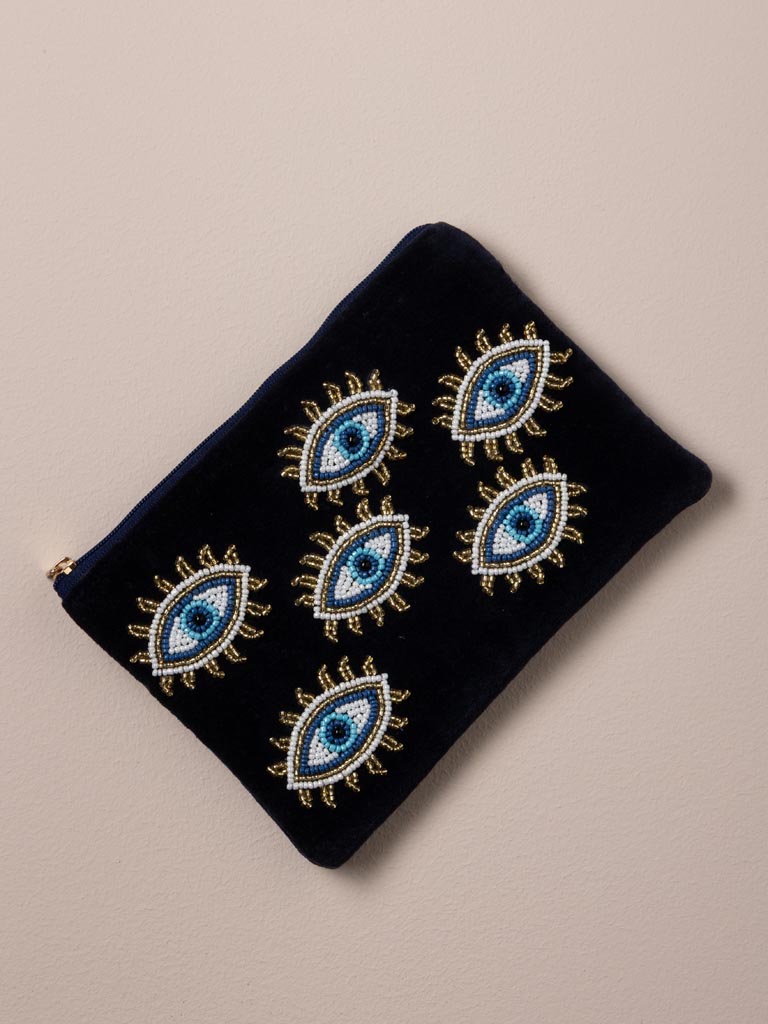 S/2 emboirdered heart and hand pouches - 3