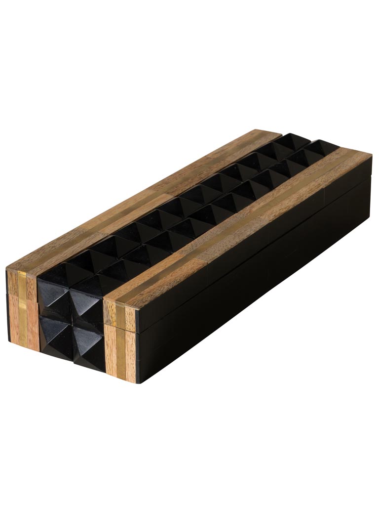 Boîte allongée pointes noires Massif - 2