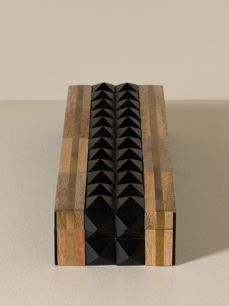 Boîte allongée pointes noires Massif - 3