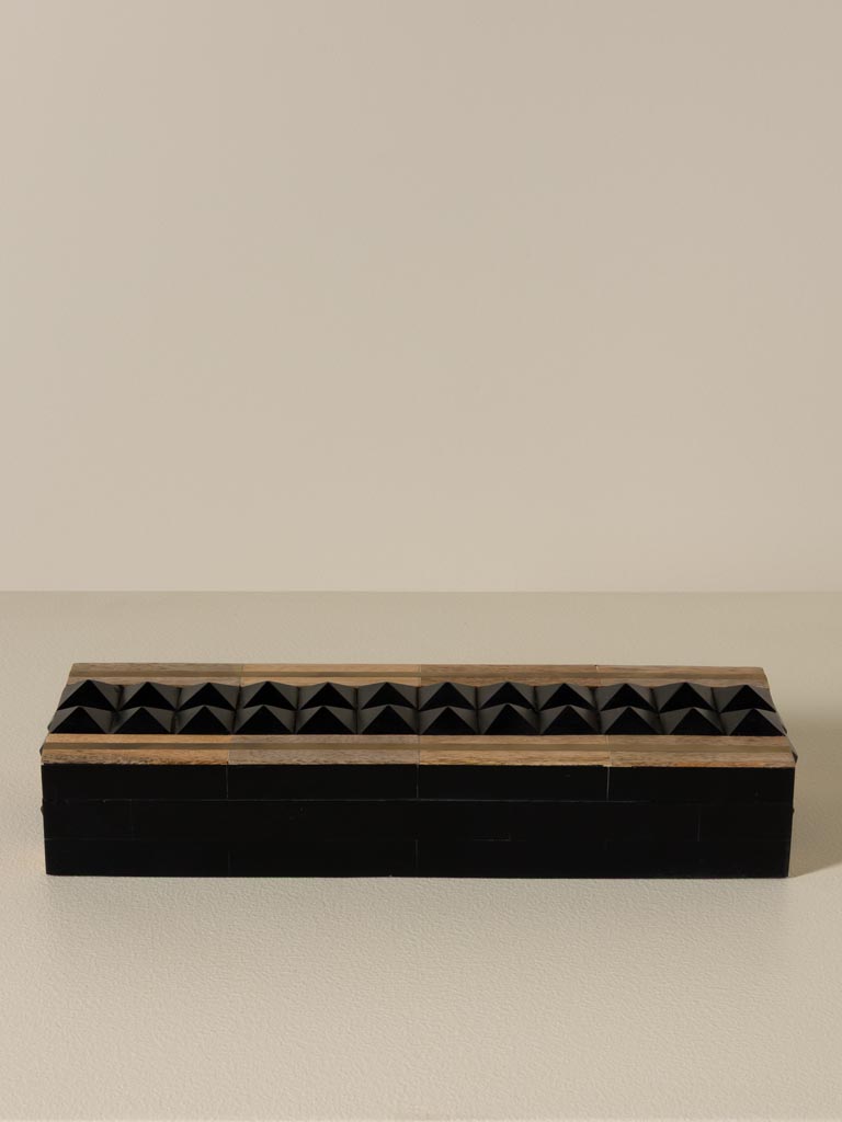 Boîte allongée pointes noires Massif - 5