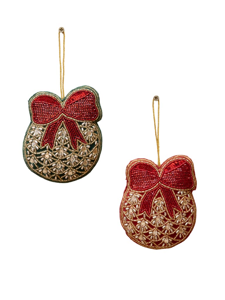 S/2 suspensions BN et noeuds en perles - 2