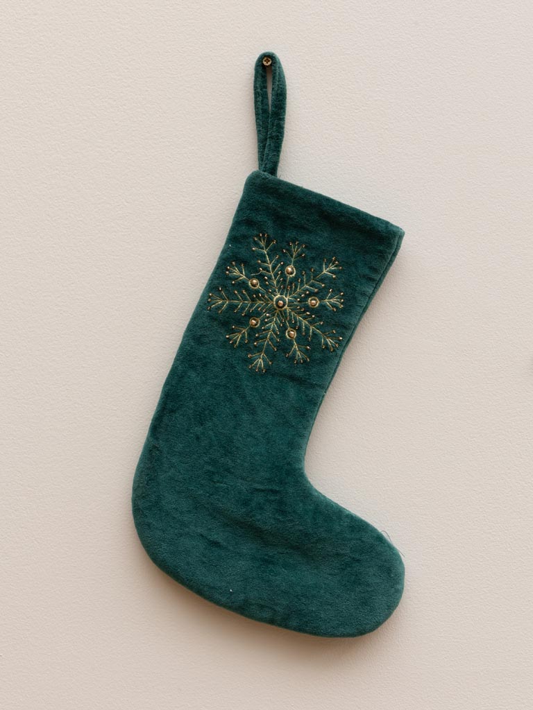 S/3 chaussettes de Noël verte, rouge et beige - 7