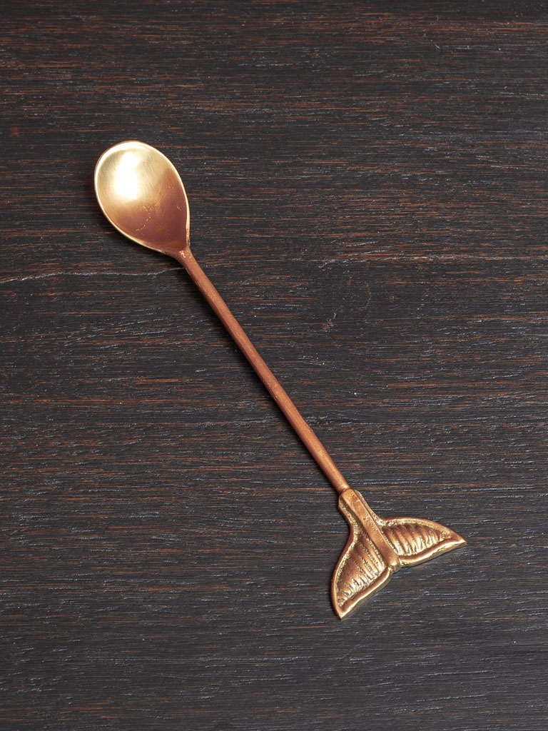 Small golden whale spoon - 1