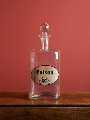 Poison bottle with stopper
