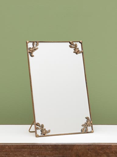 Brass mirror Gentiane