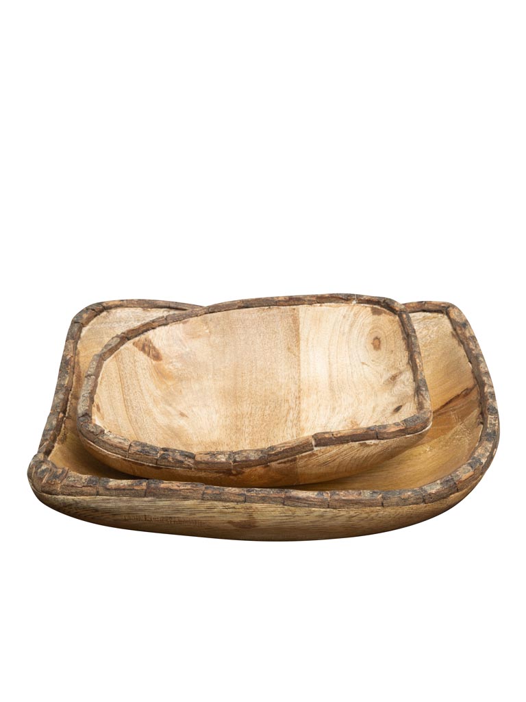 S/2 trinket trays bark - 2