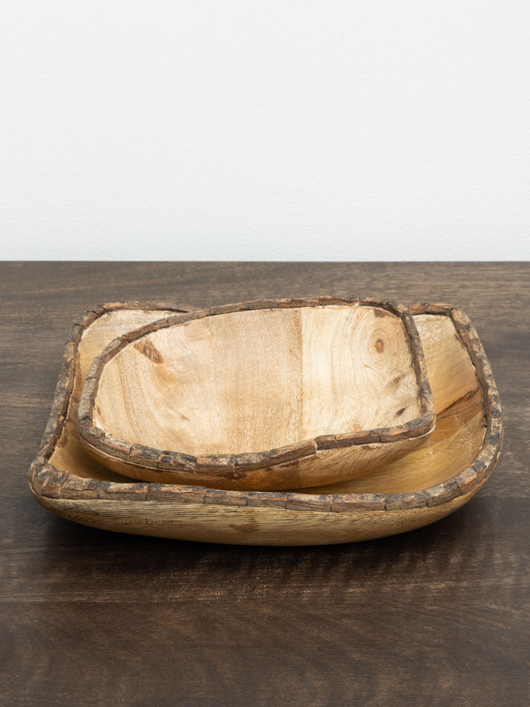 S/2 trinket trays bark - 1