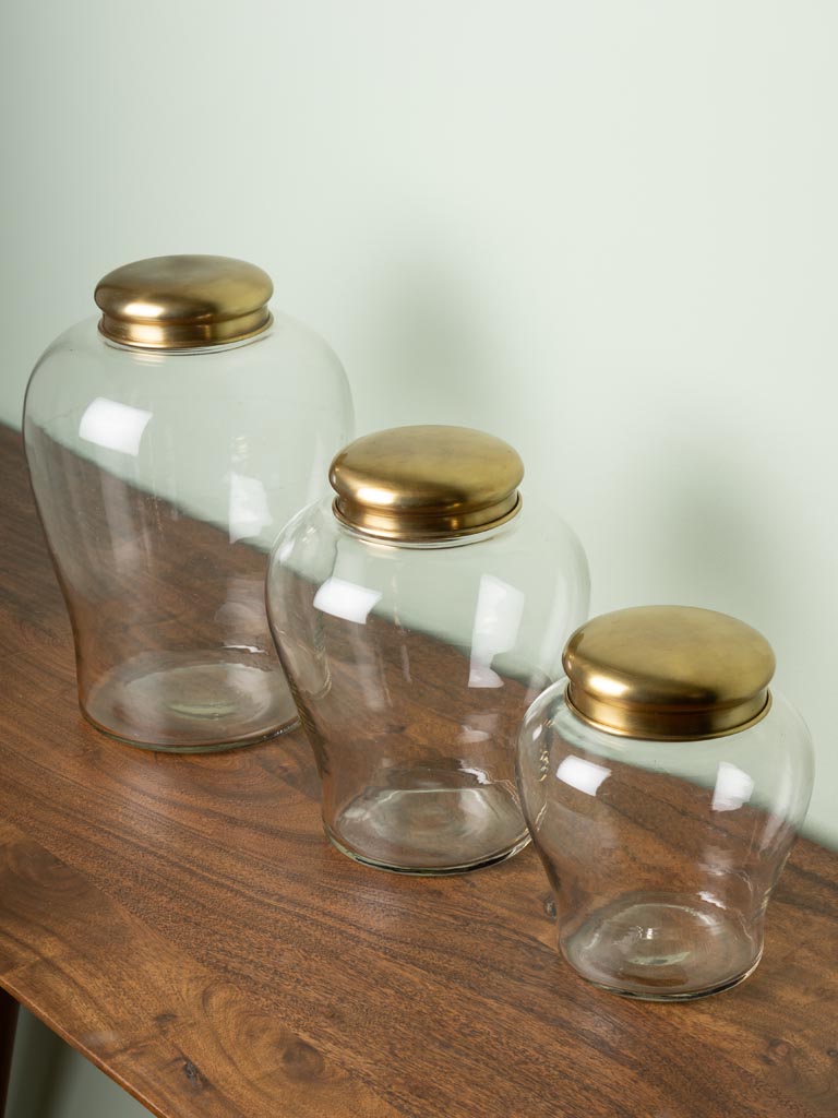 S/3 glass jars Babylone - 3