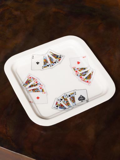 Enamelled tray Casino