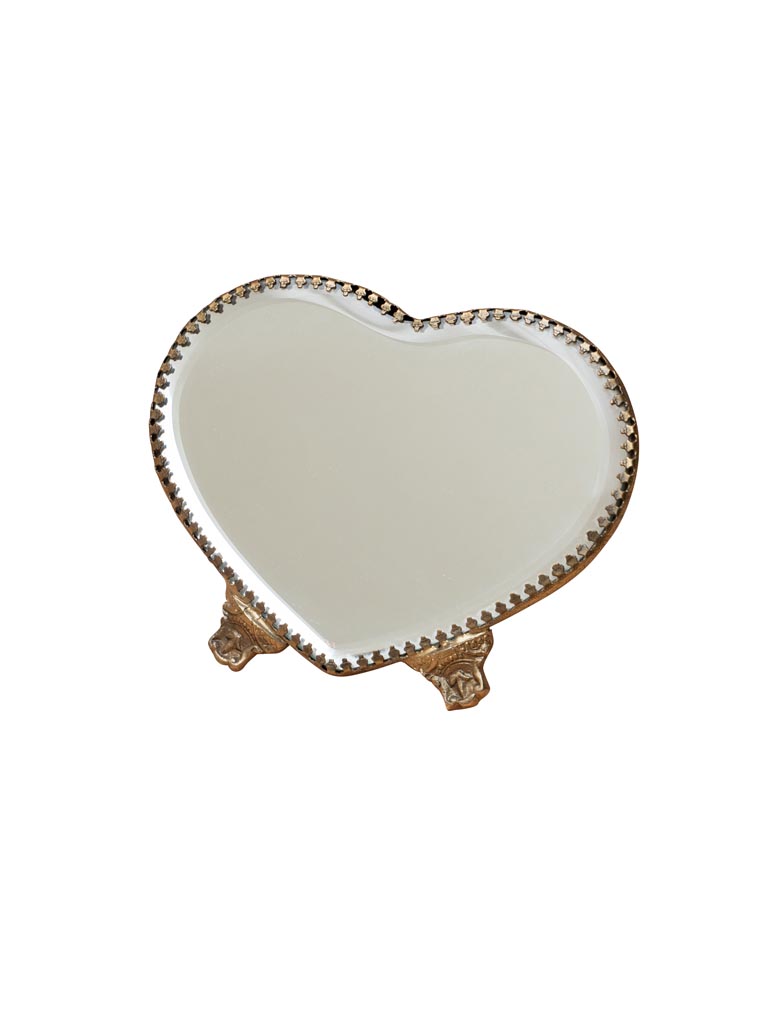 Heart table mirror - 2