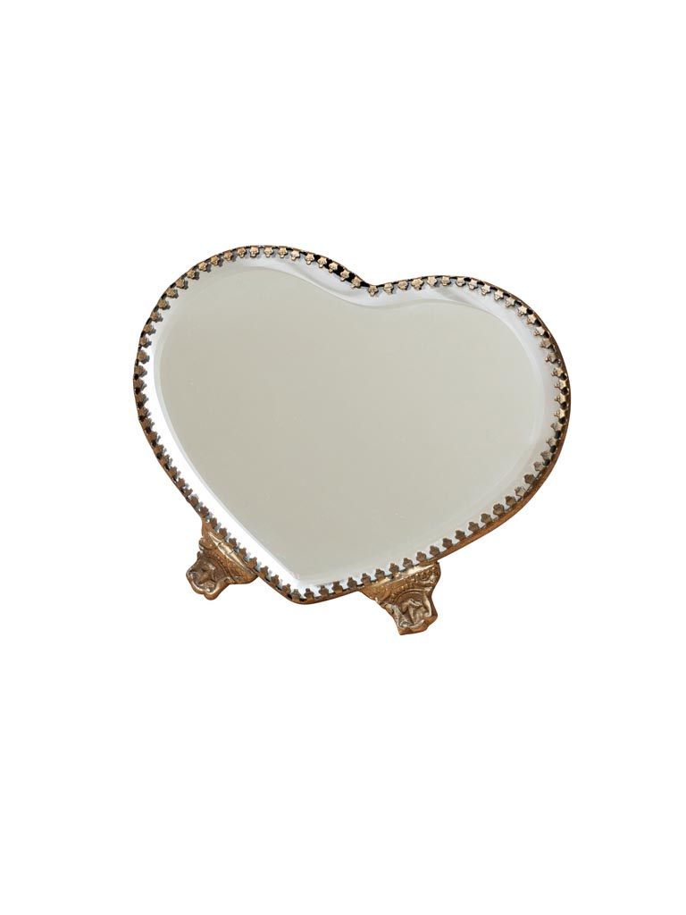Heart table mirror - 2