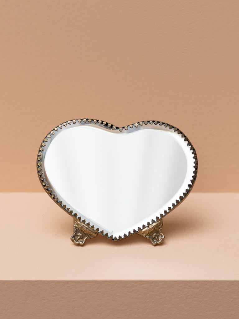 Heart table mirror - 3