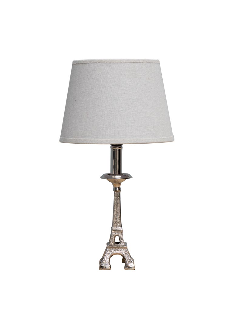 Table lamp silver Eiffel Tower (Lampshade included) - 2