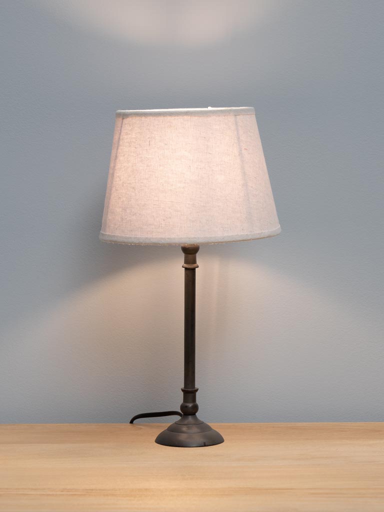 Table lamp black Sela (Lampshade included) - 3
